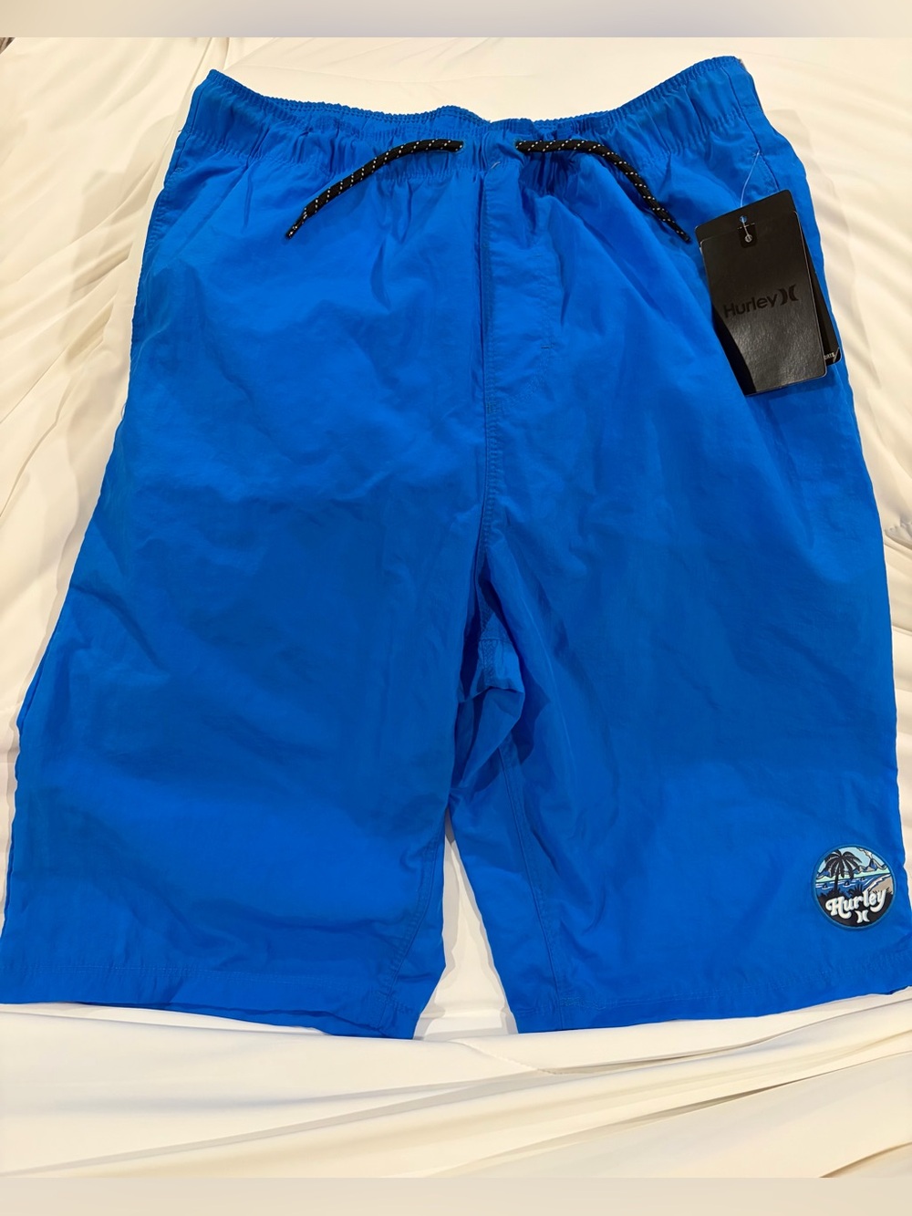 Hurley Boy”s XL Blue Drawstring Swim Shorts